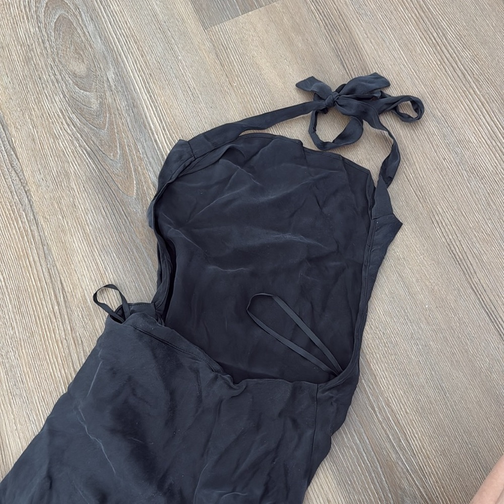 NWT DISSH AIMEE BLACK SILK COWL NECK DRESS - Picture 15 of 16